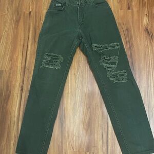 Dark green wrangler jeans